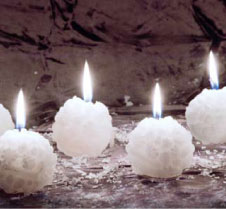 Candele Fiocco Di Neve